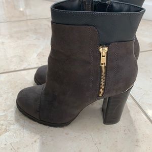Juicy Couture gray ankle boots -6 1/2 worn once